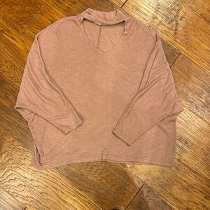 Wasabi & mint. Pink oversized sweater. Size small